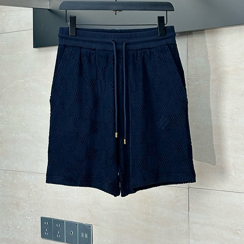 [홍콩명품.LOUIS VUITTON] 루이비통 25SS 로고 다미에 쇼츠 반바지 (네이비), BM21903, KB, 레플리카의류,미러급사이트