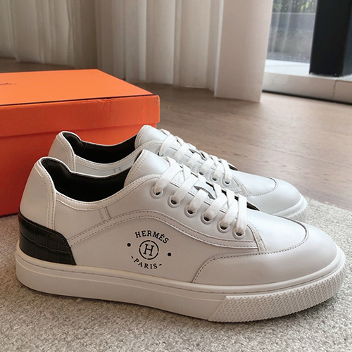[홍콩명품.Hermes] 에르메스 25SS 로고 남여 레더 가죽 스니커즈 운동화 (3컬러), SE5417, S3, 명품스니커즈,운동화,구두,로퍼,하이탑,신발