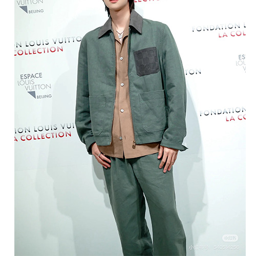 [홍콩명품.LOUIS VUITTON] 루이비통 25SS 로고 다미에 데님 자켓 + 데님 팬츠 진 청바지 상하의 세트 (2컬러), BM22029, KK, 레플리카의류,미러급사이트