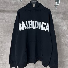 [홍콩명품.BALENCIAGA] 발렌시아가 25SS 로고 테이핑 후드 티셔츠 (블랙), BM22092, KK, 레플리카의류,미러급사이트