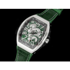 [홍콩명품시계.FRANCK MULLER] 프랑크뮬러 뱅가드 V45 실버 드래곤 그린 다이얼