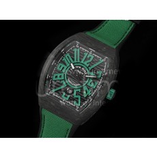 [홍콩명품시계.FRANCK MULLER] 프랑크뮬러 뱅가드 V45 블랙 카본케이스 그린 마커 블랙 다이얼