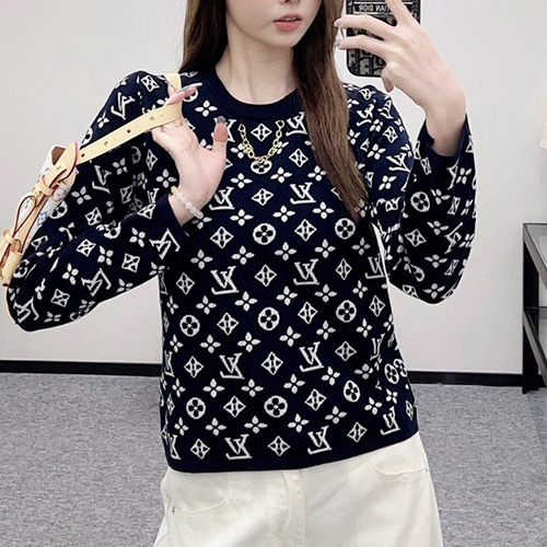 [홍콩명품.LOUIS VUITTON] 루이비통 25SS 로고 여성 모노그램 니트 스웨터 (2컬러), BM22174, JL, 레플리카의류,미러급사이트