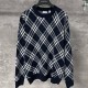 [홍콩명품.Burberry] 버버리 25SS 로고 체크패턴 니트 스웨터 (네이비), BM22206, KK, 레플리카의류,미러급사이트