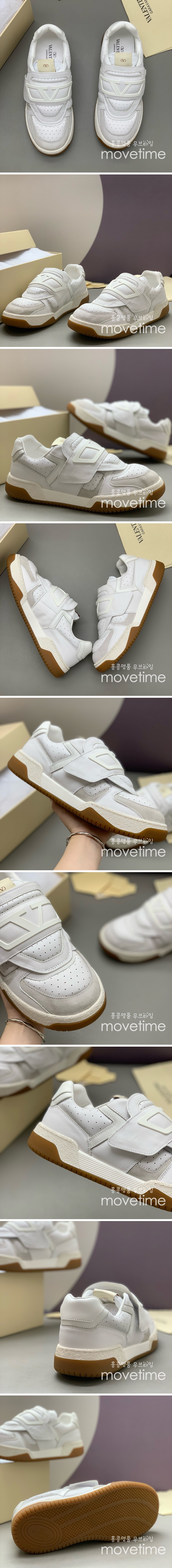 [홍콩명품.Valentino] 발렌티노 25SS 로고 남여 레더 가죽 스니커즈 운동화 (화이트), SE5474, PMD, 명품스니커즈,운동화,구두,로퍼,하이탑,신발