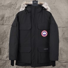 [홍콩명품.CANADA GOOSE] 캐나다구스 25SS 로고 후드 파카 패딩자켓 (블랙), BM22358, KK, 레플리카의류,미러급사이트