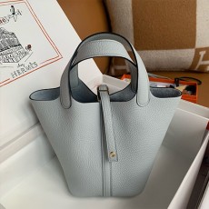 [홍콩명품.Hermes] 에르메스 25SS 로고 레더 가죽 토트백 핸드백 (그레이), BGM5198, 홍콩명품가방,명품쇼핑몰,크로스백,핸드백,구매대행