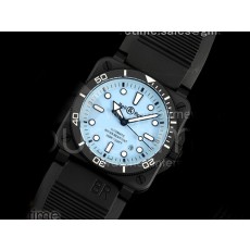 [홍콩명품시계. Bell&Ross] 벨앤로스 BR03-92 블랙 세라믹 블루 다이얼