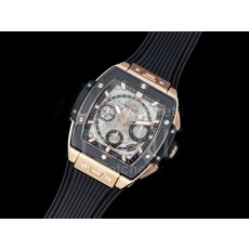 [홍콩명품시계.HUBLOT] 휴블럿 빅뱅 스프릿 로즈골드 티타늄 블랙 세라믹 베젤 스켈레톤 다이얼