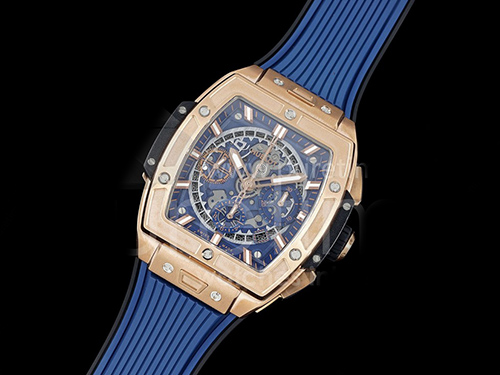 [홍콩명품시계.HUBLOT] 휴블럿 빅뱅 스프릿 로즈골드 티타늄 베젤 스켈레톤 다이얼