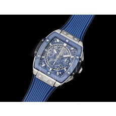 [홍콩명품시계.HUBLOT] 휴블럿 빅뱅 스프릿 티타늄 블루 세라믹 베젤 스켈레톤 다이얼