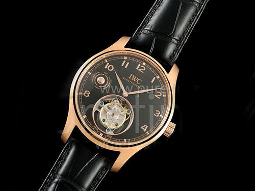 [홍콩명품시계.IWC] 아이더블유씨 포르투기스 투어빌론 로즈골드 그레이 다이얼