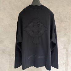 [홍콩명품.BALENCIAGA] 발렌시아가 25SS 로고 자수 빈티지 긴팔 티셔츠 (3컬러), BM22574, TOP, 레플리카의류,미러급사이트