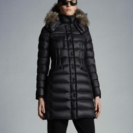 [홍콩명품.MONCLER] 몽클레어 25SS 로고 여성 후드 구스다운 패딩 코트 자켓 (블랙), BM22623, KSM, 레플리카의류,미러급사이트