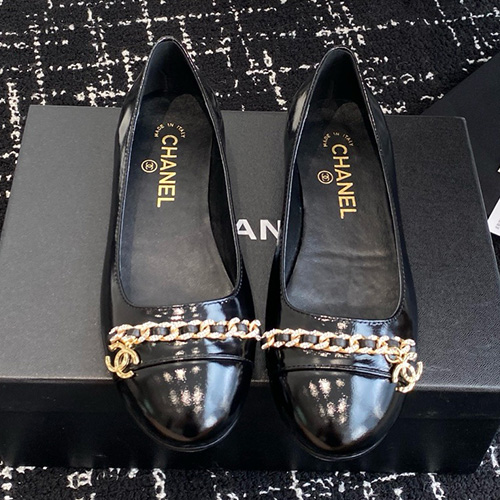 [홍콩명품.CHANEL] 샤넬 25SS 로고 여성 레더 가죽 단화 구두 (블랙), SE5564, GHS, 명품스니커즈,운동화,구두,로퍼,하이탑,신발