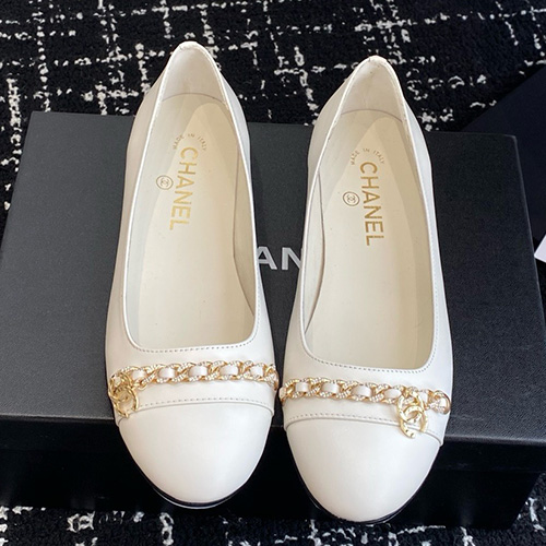 [홍콩명품.CHANEL] 샤넬 25SS 로고 여성 레더 가죽 단화 구두 (화이트), SE5565, GHS, 명품스니커즈,운동화,구두,로퍼,하이탑,신발