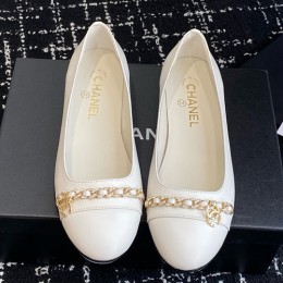[홍콩명품.CHANEL] 샤넬 25SS 로고 여성 레더 가죽 단화 구두 (화이트), SE5565, GHS, 명품스니커즈,운동화,구두,로퍼,하이탑,신발