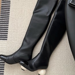 [홍콩명품.CHANEL] 샤넬 25SS 로고 여성 레더 가죽 롱 부츠 (3컬러), SE5570, GHS, 명품스니커즈,운동화,구두,로퍼,하이탑,신발