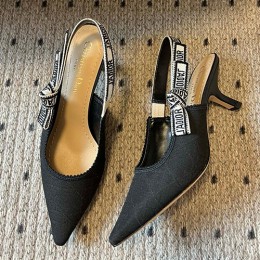 [홍콩명품,Christian Dior] 디올 25SS 로고 여성 레이스 힐 샌들 구두 (블랙 3종), SE5593, GHS, 명품스니커즈,운동화,구두,로퍼,하이탑,신발