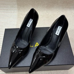 [홍콩명품.ALAIA] 알라이아 25SS 로고 여성 레더 가죽 하이힐 구두 (블랙), SE5621, 명품스니커즈,운동화,구두,로퍼,하이탑,신발