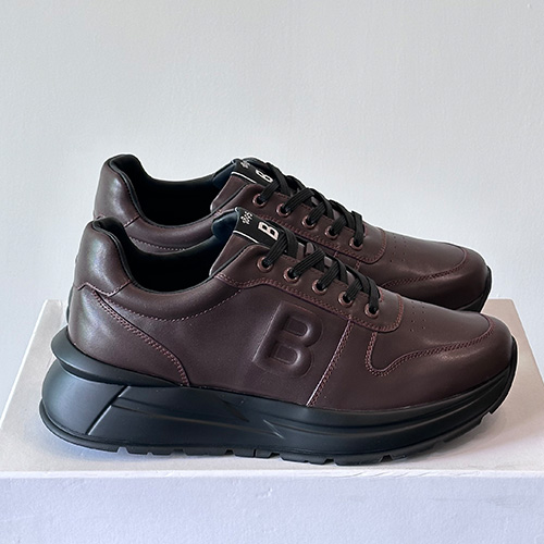 [홍콩명품.BERLUTI] 벨루티 25SS 로고 레더 가죽 스니커즈 운동화 (브라운), SE5650, S3, 명품스니커즈,운동화,구두,로퍼,하이탑,신발