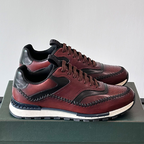 [홍콩명품.BERLUTI] 벨루티 25SS 로고 레더 가죽 스니커즈 운동화 (3컬러), SE5652, S3, 명품스니커즈,운동화,구두,로퍼,하이탑,신발