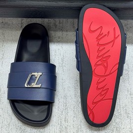 [홍콩명품.Christian Louboutin] 크리스챤루부탱 25SS 로고 레더 가죽 샌들 슬리퍼 (3컬러), SE5694, S3, 명품스니커즈,운동화,구두,로퍼,하이탑,신발