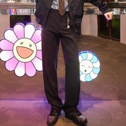 [가격문의][홍콩명품.LOUIS VUITTON] 루이비통 25SS 로고 울 팬츠 바지 1AHCDY (블랙), BM22723, JL, 레플리카의류,미러급사이트