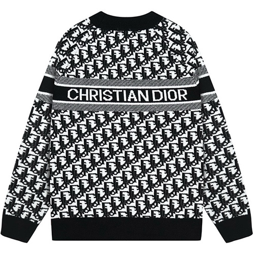 [가격문의][홍콩명품,Christian Dior] 디올 25SS 로고 오블리크 캐시미어 니트 스웨터 (블랙), BM22767, S1F, 레플리카의류,미러급사이트