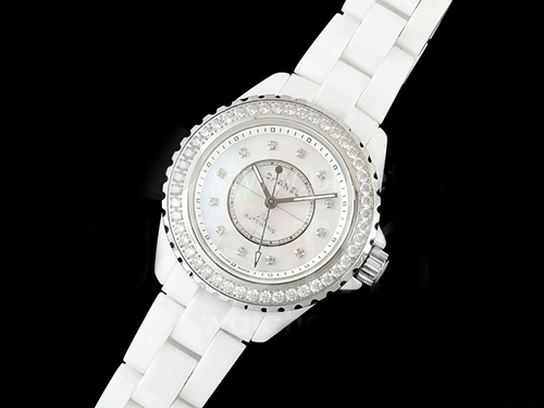 [홍콩명품.CHANEL] 샤넬 J13 다이아몬드 베젤 38mm 화이트 세라믹 베젤 White MOP 다이얼