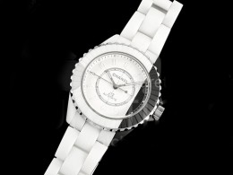 [홍콩명품.CHANEL] 샤넬 J13 38mm 블랙/화이트 세라믹 화이트 다이얼