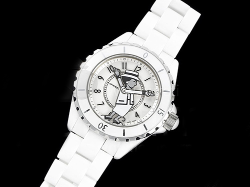 [홍콩명품.CHANEL] 샤넬 J13 38mm 화이트 세라믹 베젤 화이트 코코 다이얼