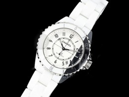 [홍콩명품.CHANEL] 샤넬 J13 38mm 블랙/화이트 세라믹 베젤 화이트 다이얼