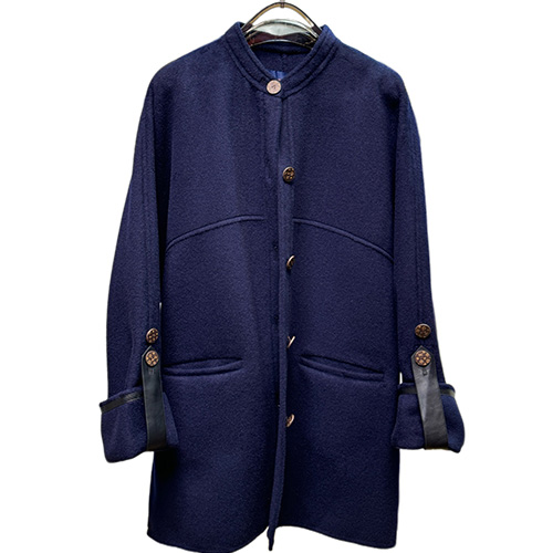 [홍콩명품.LOUIS VUITTON] 루이비통 25SS 로고 여성 라운드넥 코트 자켓 (블루), BM22852, TOM, 레플리카의류,미러급사이트