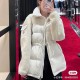 [홍콩명품.MONCLER] 몽클레어 25SS 로고 여성 레이어드 구스다운 패딩 자켓 (아이보리), BM22887, PG, 레플리카의류,미러급사이트