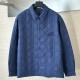 [홍콩명품,Christian Dior] 디올 25SS 로고 퀄팅 솜패딩 셔츠 자켓 (블루), BM22953, KB, 레플리카의류,미러급사이트