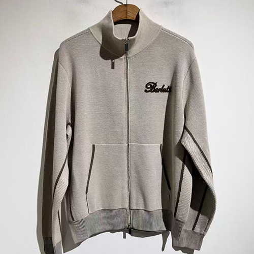 [홍콩명품.BERLUTI] 벨루티 25SS 로고 터틀넥 니트 가디건 집업 자켓 (2컬러), BM23044, X2, 레플리카의류,미러급사이트