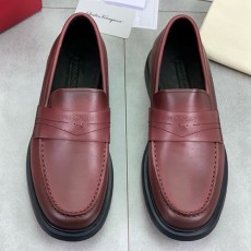 [홍콩명품.FERRAGAMO] 페레가모 25SS 로고 레더 가죽 굽 로퍼 구두 (2컬러), SE5779, S2, 명품스니커즈,운동화,구두,로퍼,하이탑,신발
