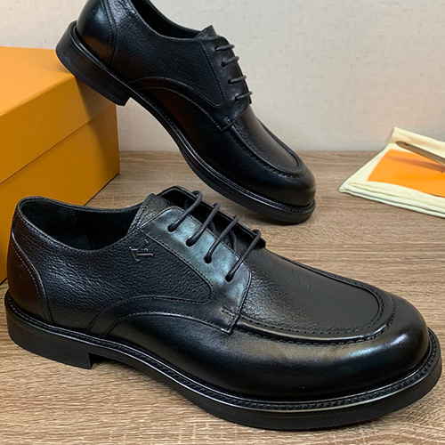 [홍콩명품.LOUIS VUITTON] 루이비통 25SS 로고 레더 가죽 로퍼 구두 (블랙), SE5787, S2, 명품스니커즈,운동화,구두,로퍼,하이탑,신발