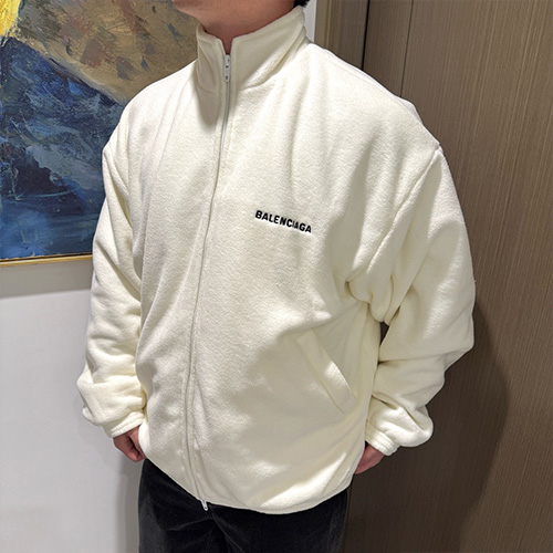 [홍콩명품.BALENCIAGA] 발렌시아가 25SS 로고 터틀텍 플리스 집업 자켓 (2컬러), BM23127, JL, 레플리카의류,미러급사이트
