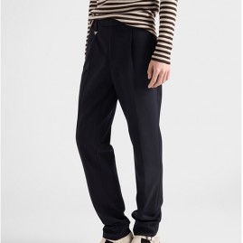 [가격문의][홍콩명품,PRADA] 프라다 25SS 삼각로고 울 정장 팬츠 바지 (블랙), BM23145, JL, 레플리카의류,미러급사이트