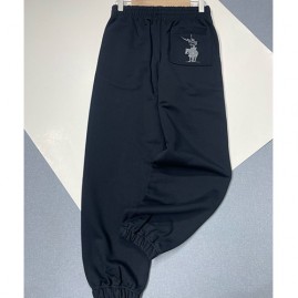 [가격문의][홍콩명품.Burberry] 버버리 25SS 로고 자수 기모 조거 팬츠 바지 (블랙), BM23147, JL, 레플리카의류,미러급사이트