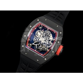 [홍콩명품시계.RICHARD MILLE] 리차드밀레 RM055 블랙 세라믹 스켈레톤 다이얼 블랙 스트랩