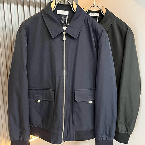 [홍콩명품.Brunello Cucinelli ] 브루넬로 쿠치넬리 25SS 로고 카라 봄버 자켓 (2컬러), BM23186, KSM, 레플리카의류,미러급사이트