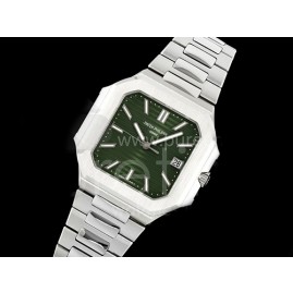 [홍콩명품시계.CARTIER] 까르띠에 큐비튜스 7128 스테인레스 스틸 그린 다이얼