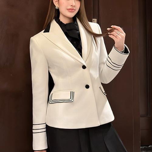 [홍콩명품,Christian Dior] 디올 25SS 로고 여성 정장 자켓 (화이트), BM23278, MC, 레플리카의류,미러급사이트