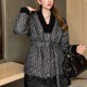 [홍콩명품,Christian Dior] 디올 25SS 로고 여성 V넥 오블리크 리버서블 솜패딩 자켓 (블랙), BM23287, MC, 레플리카의류,미러급사이트