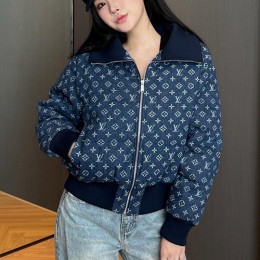 [홍콩명품.LOUIS VUITTON] 루이비통 25SS 로고 여성 모노그램 다운패딩 데님 자켓, BM23290, MC, 레플리카의류,미러급사이트
