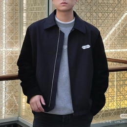 [홍콩명품,Christian Dior] 디올 25SS 로고 가죽 레이어드 카라 자켓 (블랙), BM23321, KB, 레플리카의류,미러급사이트