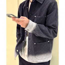 [홍콩명품.Gucci] 구찌 25SS 로고 GG수프림 카라 버튼 데님 자켓, BM23347, JL, 레플리카의류,미러급사이트